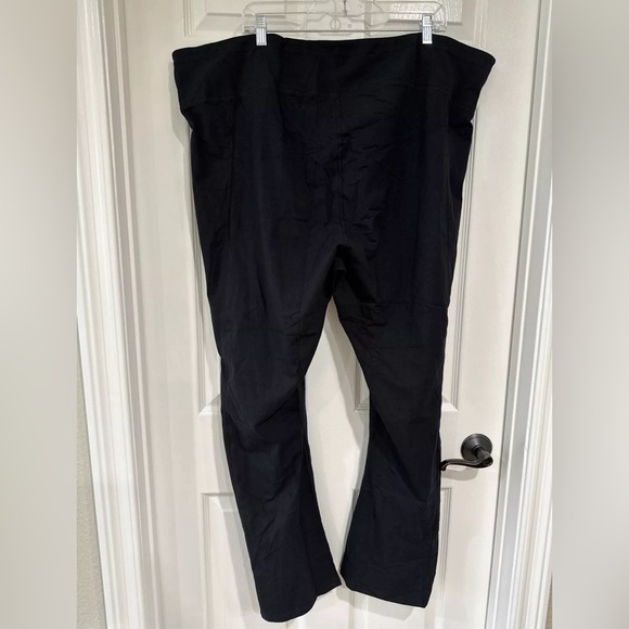 Fit 4 All by Carrie Wightman 4X Smooth Waist Split Front Hem Leg Pant Black NEW - Picture 3 of 10
